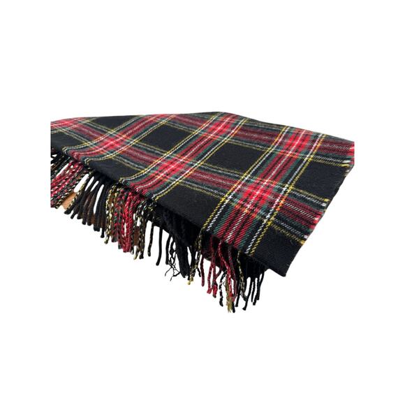 J.CREW Plaid Scarf NEW Acrylic Fringed 25" x 78" - Picture 1 of 3
